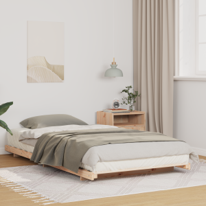 vidaXL Bedframe Bruin 90 x 220 cm Massief grenenhout