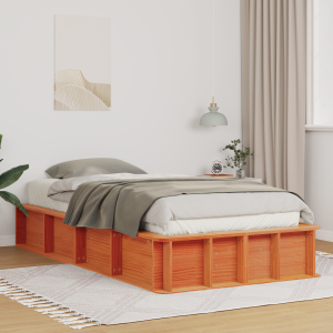 vidaXL Bedframe met opslag Wasbruin 90 x 200 cm Hout