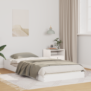 vidaXL Bedframe Wit 100 x 210 cm Massief grenenhout