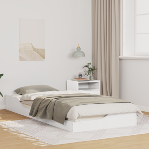 vidaXL Bedframe Wit 100 x 220 cm Massief grenenhout