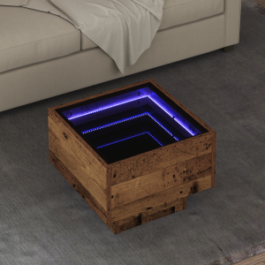 vidaXL Bijzettafel Oud hout 40 x 40 x 30 cm Bewerkt hout