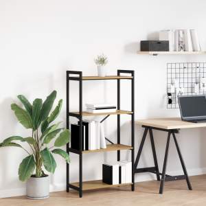 vidaXL Boekenkast Artisan Eiken 60 x 30 x 120 cm Bewerkt hout
