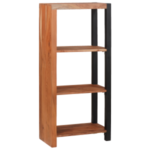vidaXL Boekenkast Bruin, Zwart 50 x 30 x 110 cm Massief Acaciahout