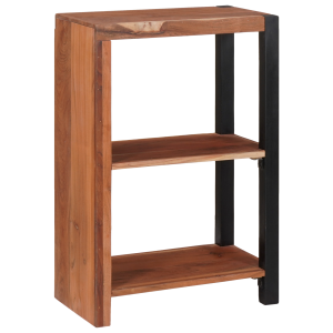 vidaXL Boekenkast Bruin, Zwart 80 x 30 x 110 cm Massief Acaciahout