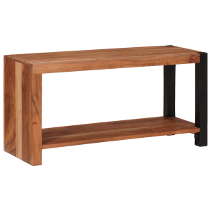 vidaXL Boekenkast Bruin, Zwart 80 x 30 x 110 cm Massief Acaciahout