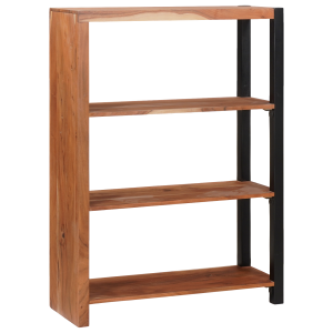 vidaXL Boekenkast Bruin, Zwart 80 x 30 x 110 cm Massief Acaciahout