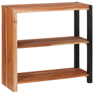 vidaXL Boekenkast Bruin, Zwart 80 x 30 x 110 cm Massief Acaciahout