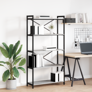 vidaXL Boekenkast Grijs sonoma 80 x 30 x 155 cm Bewerkt hout