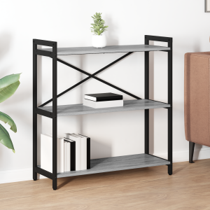 vidaXL Boekenkast Grijs sonoma 80 x 30 x 85 cm Bewerkt hout