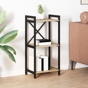 vidaXL Boekenkast Sonoma Eiken 40 x 30 x 85 cm Bewerkt hout