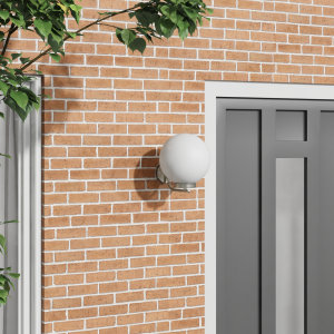 vidaXL Buiten Wandlamp Zilver RVS IP44