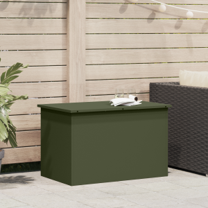 vidaXL Buitenopslagdoos Olijfgroen 80 x 50.5 x 50 cm Koudgewalst staal