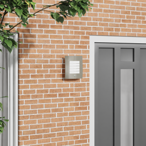 vidaXL Buitenwandlamp met Sensor (2 stuks) - Zilver RVS - IP44
