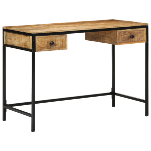 vidaXL Bureau 105x50x75 cm van Massief Mango Hout