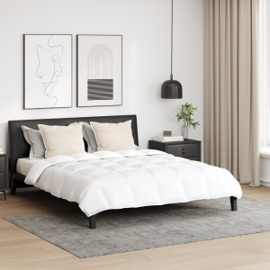 vidaXL Dekbed Anders met kussen 3 pcs Wit 240 x 220 cm Dons