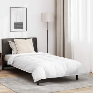 vidaXL 2-in-1 Dekbed met kussen 2 pcs Wit Donsveertjes
