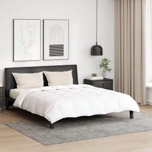 vidaXL Dekbed Set met kussen 3 pcs Wit Donsveertjes