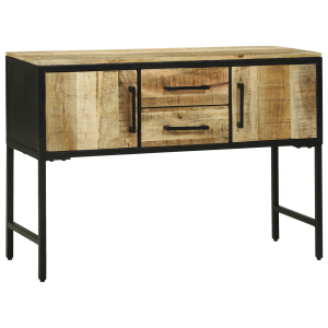 vidaXL Dressoir 100x35x70 cm massief ruw mangohout