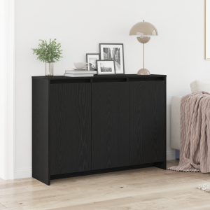 vidaXL Dressoir Zwart 102 x 29.5 x 75 cm Bewerkt hout