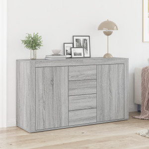 vidaXL Dressoir Grijs Sonoma 120x36x69 cm van Hout