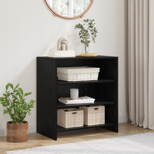 vidaXL Dressoir Zwart Eiken 70x41x75 cm Bewerkt Hout