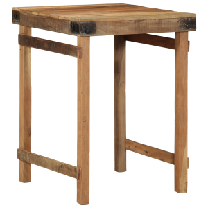 vidaXL Eettafel 55x60x76 cm massief gerecycled hout