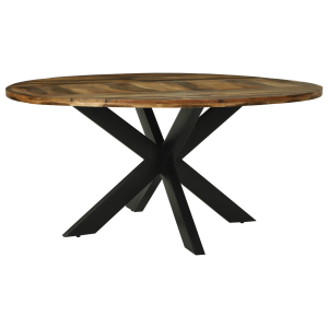 vidaXL Eettafel Ronde Ø160x76 cm Massief Acaciahout