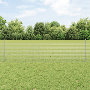 vidaXL Gegalvaniseerd Draadhek met 5 Panelen Zilver 0.5x100 m Staal
