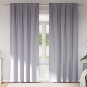 vidaXL Gordijnen 2 pcs Metaalgrijs 260 x 140 cm Polyester