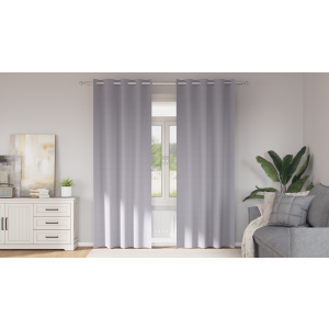 vidaXL Gordijnen 2 pcs Metaalgrijs 260 x 140 cm Polyester