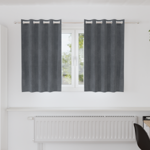 vidaXL Gordijnen 2 st verduisterend met ringen fluweel superlichtgrijs