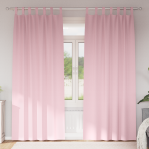 vidaXL Gordijnen met gordijnen 2 pcs Babyroze 260 x 140 cm Polyester