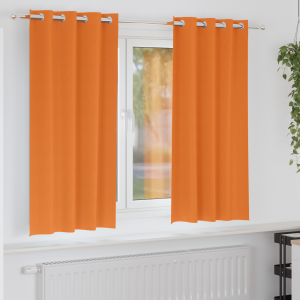 vidaXL Gordijnen met gordijnen 2 pcs Feloranje 175 x 140 cm Polyester