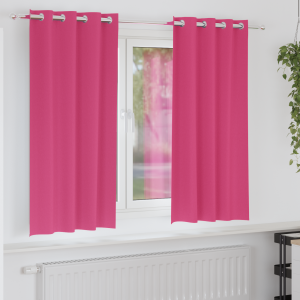 vidaXL Gordijnen met gordijnen 2 pcs Felroze 175 x 140 cm Polyester