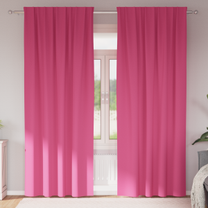 vidaXL Gordijnen met gordijnen 2 pcs Felroze 245 x 140 cm Polyester