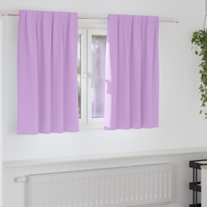 vidaXL Gordijnen met gordijnen 2 pcs Paars 140 x 140 cm Polyester