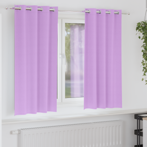 vidaXL Gordijnen met gordijnen 2 pcs Paars 175 x 140 cm Polyester