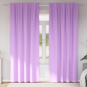 vidaXL Gordijnen met gordijnen 2 pcs Paars 260 x 140 cm Polyester