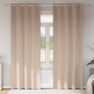 vidaXL Gordijnen met gordijnen 2 pcs Taupe 225 x 140 cm Polyester