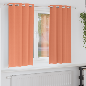 vidaXL Gordijnen met gordijnen 2 pcs Terracotta 175 x 140 cm Polyester