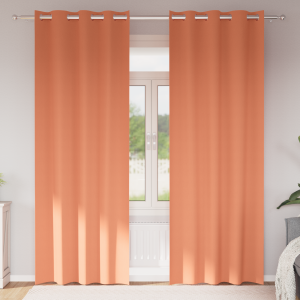 vidaXL Gordijnen met gordijnen 2 pcs Terracotta 245 x 140 cm Polyester
