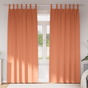 vidaXL Gordijnen met gordijnen 2 pcs Terracotta 260 x 140 cm Polyester