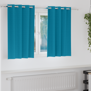 vidaXL Gordijnen met gordijnen 2 pcs Turquoise 140 x 140 cm Polyester