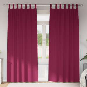 vidaXL Gordijnen met gordijnen 2 pcs Wijnrood 260 x 140 cm Polyester