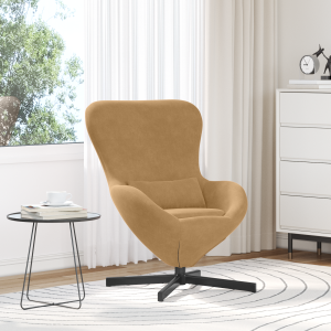 vidaXL Hangstoel fluweel bruin