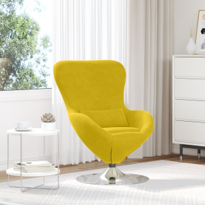 vidaXL Hangstoel fluweel geel