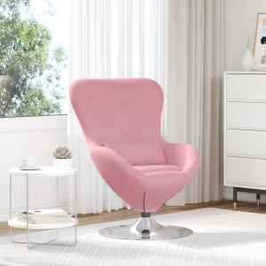 vidaXL Hangstoel fluweel roze