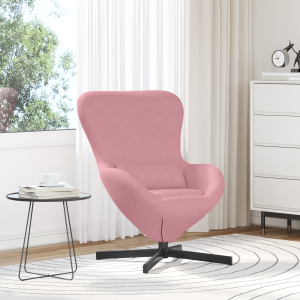 vidaXL Hangstoel fluweel roze