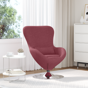 vidaXL Hangstoel stof bordeauxrood