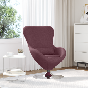 vidaXL Hangstoel stof paars